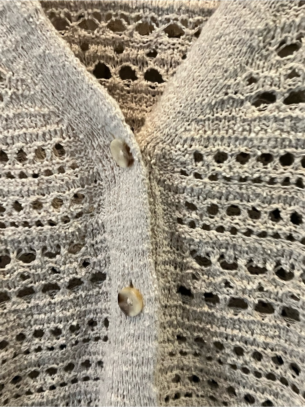 Universal Thread Cream Open-Knit Button-Front Cardigan - Picture 2 of 4